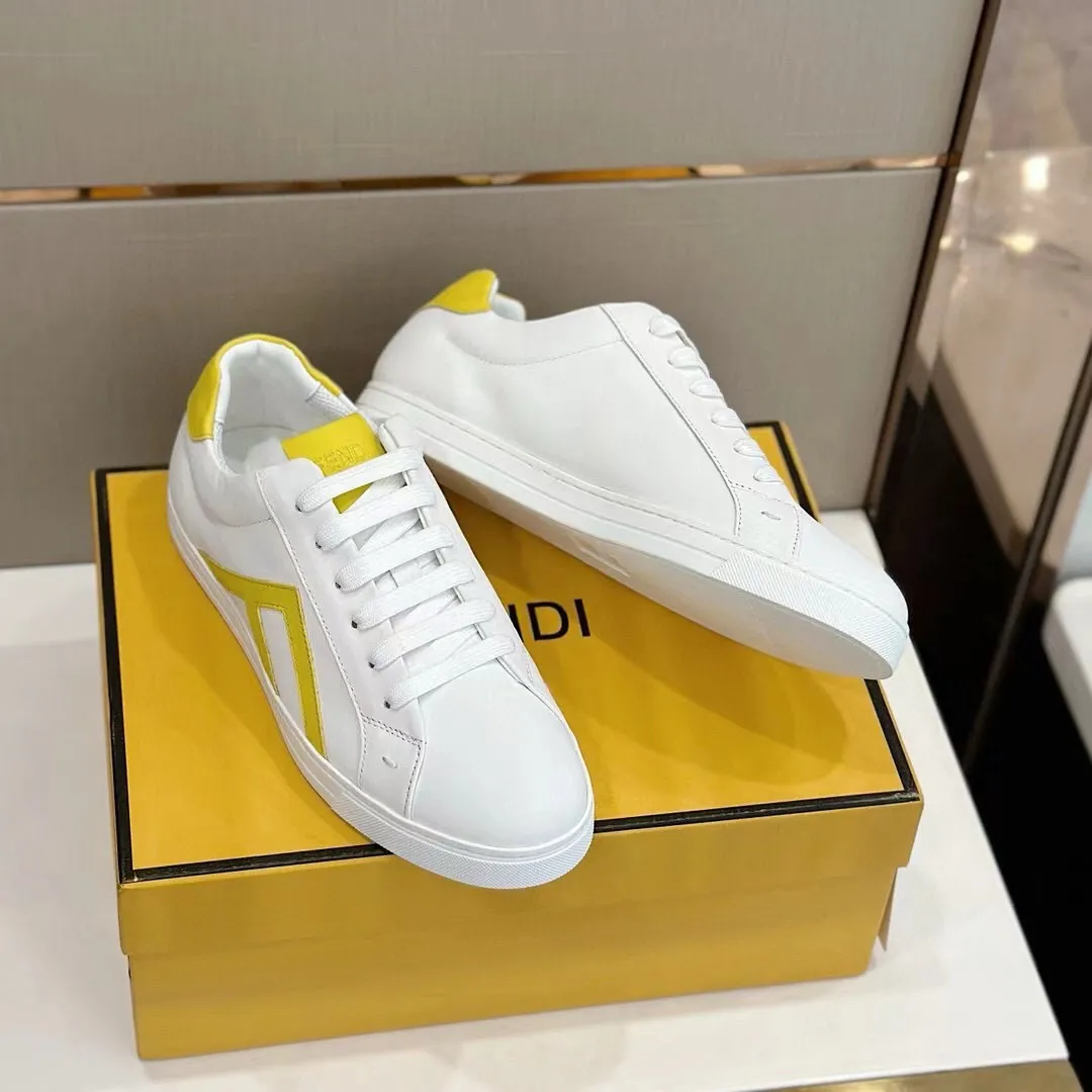 Factory price: 380💰 Fendi men's sports shoes - top version. In the corner, there is no limit to expression, highlighting the FF element cowhide to highlight personality, walking well! The shoe mouth is embossed with brand letters with a cowhide label. Cowhide upper + cowhide stitching mesh lining + T men's men's shoes 💰U outsole Size: 38-44, (customized at 45)